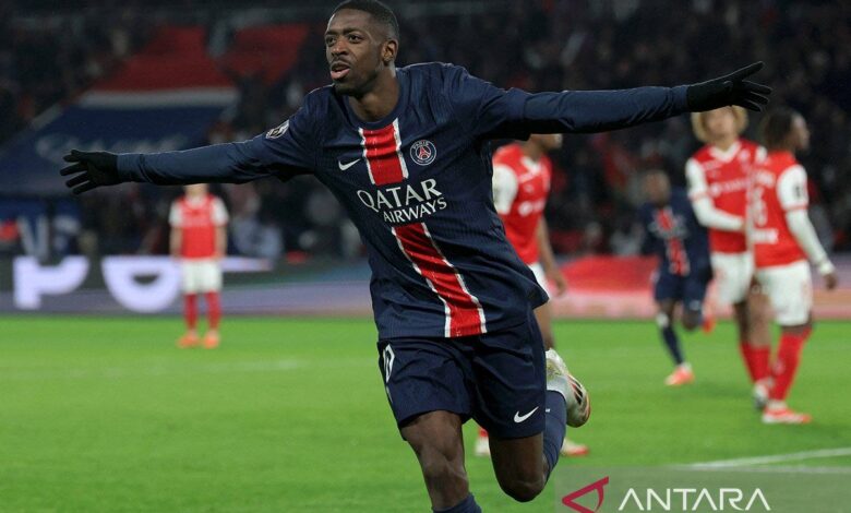 Hattrick Ousmane Dembele bawa PSG telan Brest 5-2