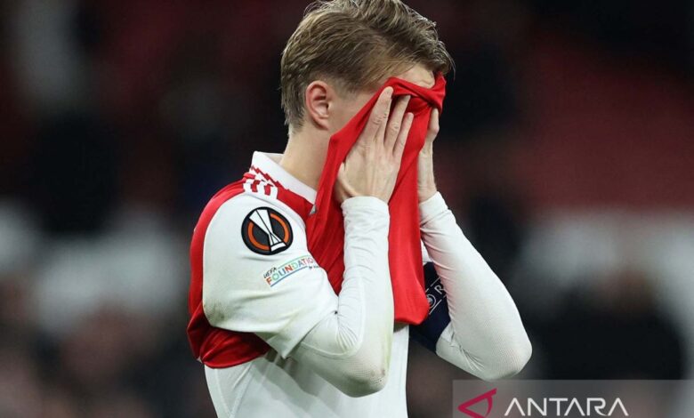 Martin Odegaard minta Arsenal tak larut di area kekecewaan