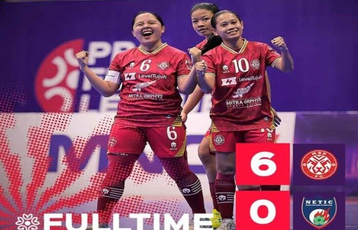 Hasil Turnamen Futsal Profesional Putri 2025: MSP FC Bantai Netic Ladies 6-0