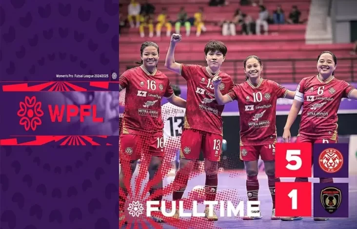 Hasil Kejuaraan Futsal Profesional Putri 2035: MSP FC vs Muara Enim United 5-1
