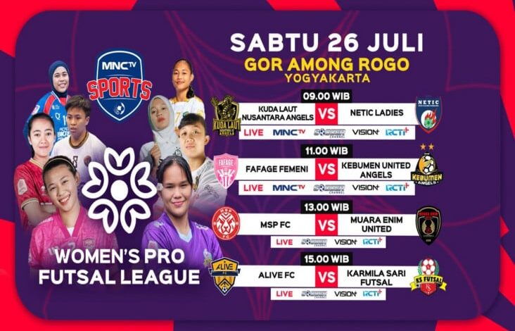 Womens Pro Futsal League 2025 Pekan 8: Live pada MNCTV