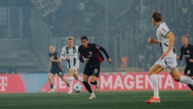 Frankfurt bermain imbang 1-1 pada tempat markas Moenchengladbach
