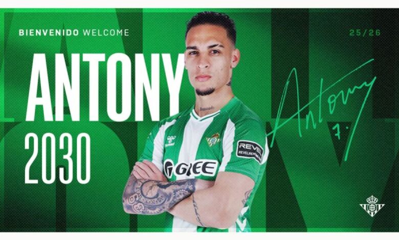 Real Betis resmi capai kesepakatan boyong Antony dari Man United