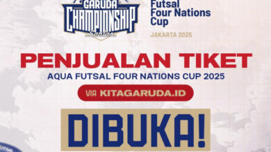 Beli pada tempat Sini! Tiket AQUA Futsal Four Nations Cup 2025 Resmi Dibuka: Ada Aksi Futsal Dunia, Musik Seru & Fanzone!