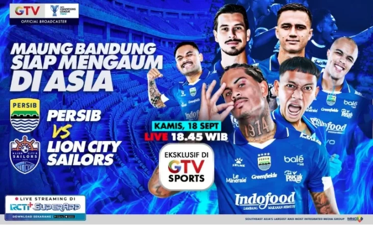 Live pada tempat GTV, Persib Bandung Siap Mengaum pada Asia Hadapi Lion City Sailors di area area Laga Awal AFC Champions League Two