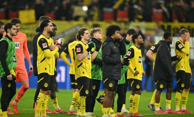 Dortmund terdampar di di papan berada pada pasca diimbangi Bremen