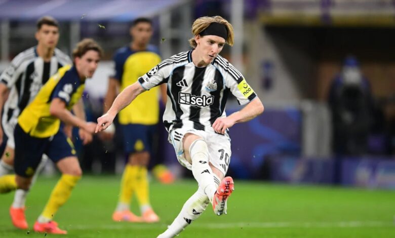 Gordon pimpin Newcastle cukur Royale Union 4-0