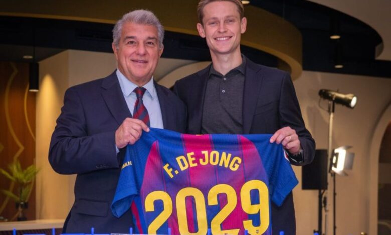 Frenkie de Jong resmi perpanjang kontrak pada Barcelona hingga 2029