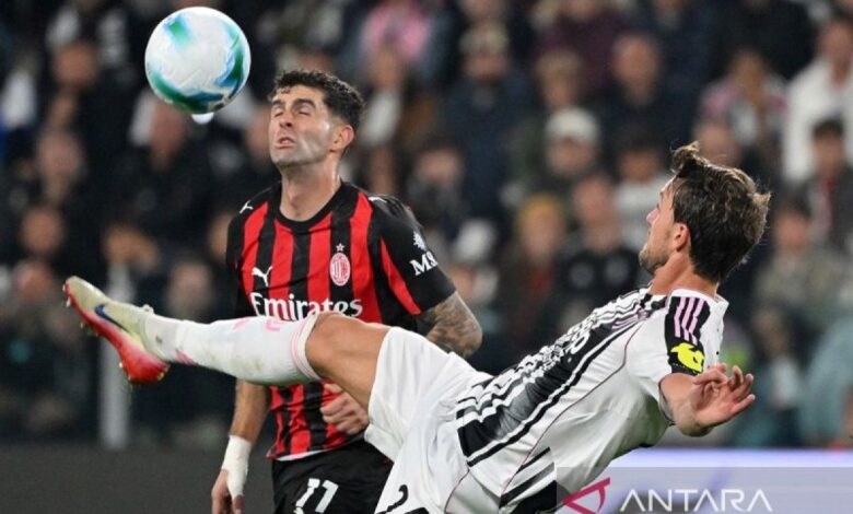 Pulisic buang prospek titik putih, Juventus juga Milan berbagi poin