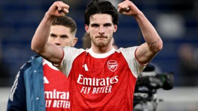 Rice diragukan, Calafiori juga Mosquera absen kontra Bournemouth