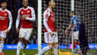 Tiga gol Gabriel Martinelli antar Arsenal tekuk Portsmouth 4-1