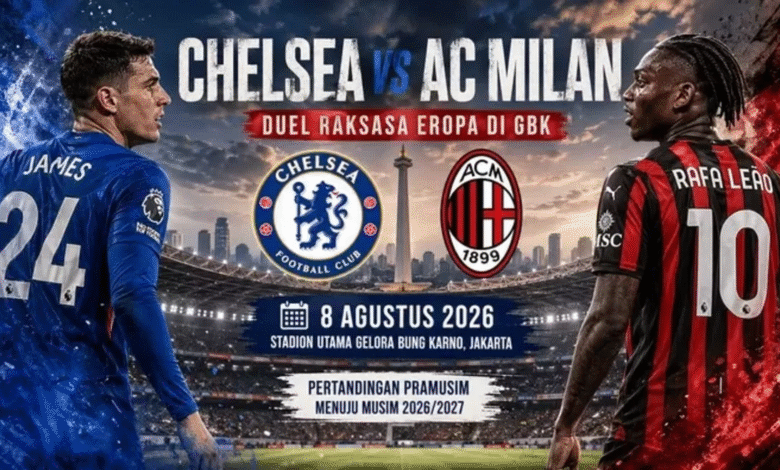 Chelsea resmi mengumumkan skuad yang akan menjalani tur pramusim 2026/2027 di Australia dan Asia. Sebanyak 27 pemain dibawa Xabi Alonso untuk mempersiapkan The Blues menghadapi musim baru.